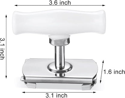 Upgraded Jar Opener Stainless Steel Adjustable Tool for 1-4 inches Bottle Can Lids, Easy Jar Opener with Non-Slip Rubber Pad For Seniors, Arthritis, Women, Chilren, Weak Hands