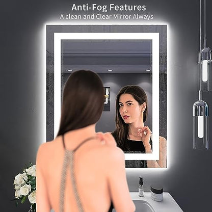 LOAAO 30X36 LED Bathroom Mirror with Lights, UL Listed