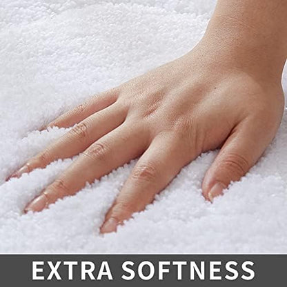 COSY HOMEER Non-Slip Bath Mats Extra Thick Absorbent Plush Washable