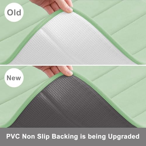 Buganda Memory Foam Bath Mat 59 x 34, Ultra Soft Absorbent Bathroom Rugs