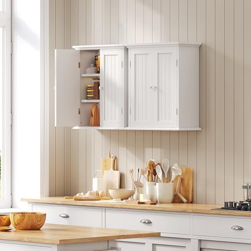 ChooChoo Bathroom Wall Cabinet with 2 Doors, Over The Toilet