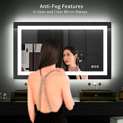 LOAAO 40"X24" LED Bathroom Mirror with Lights, UL Listed