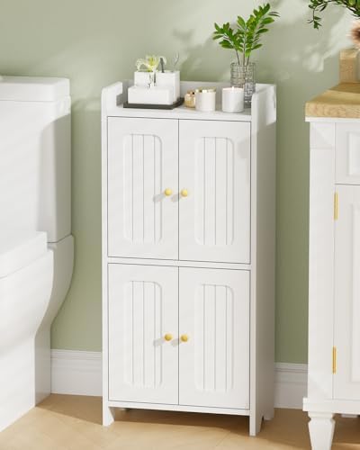 BEWISHOME Small Floor Cabinet,Toilet Paper Storage,Bathroom Storage Cabinet