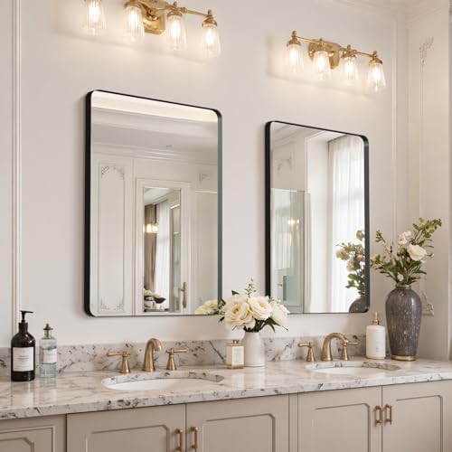 36"x24" Bathroom Vanity Mirror for Wall Aluminum Framed Farmhouse Rectangle