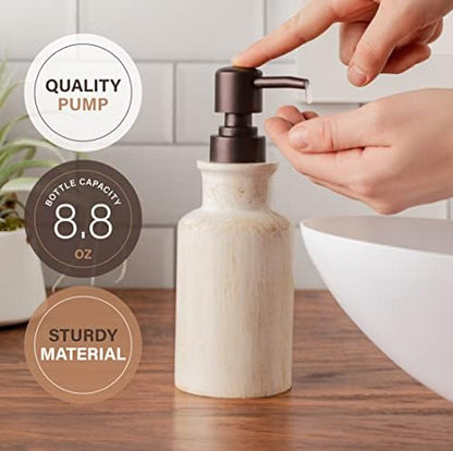Creative Scents Rustic Luxe Bathroom Soap Dispenser