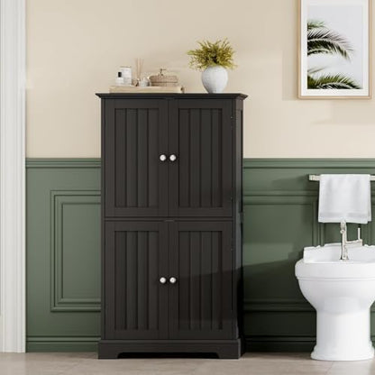 ChooChoo Bathroom Floor Cabinet with Adjustable Shelves