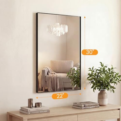 Sweetcrispy Bathroom Mirrors for Over Sink, 22" x 30" Rectangle Wall Mirror