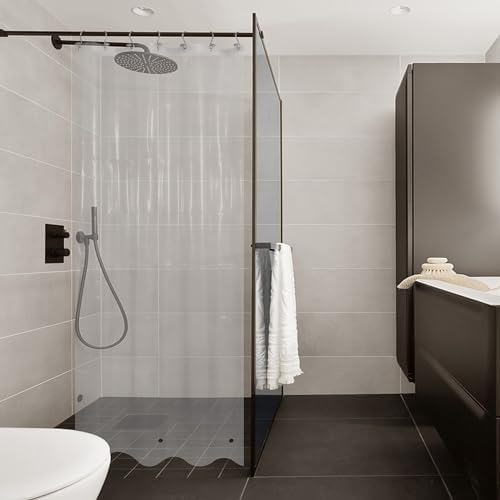 Mrs Awesome Stall Shower Curtain Liner 36x72, Clear