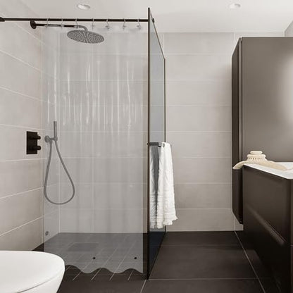 Mrs Awesome Stall Shower Curtain Liner 36x72, Clear