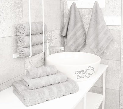 American Soft Linen 100% Cotton Luxury Turkish Towels, 6 Piece Towel Set