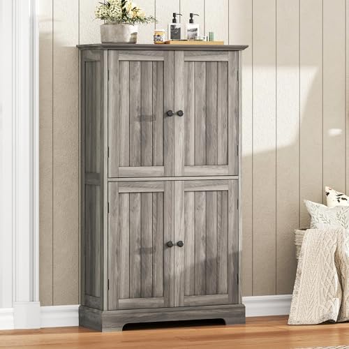 ChooChoo Bathroom Floor Cabinet with Adjustable Shelves