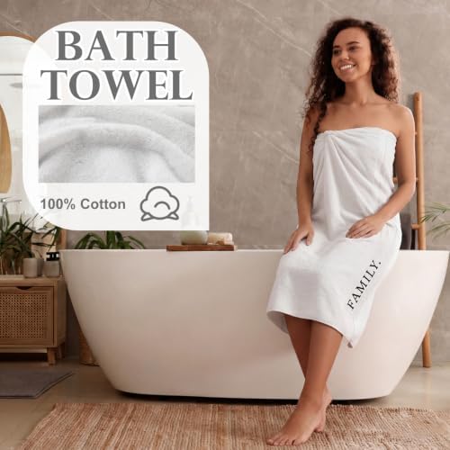 Hahafelt Decorative Bathroom Towel Set, White