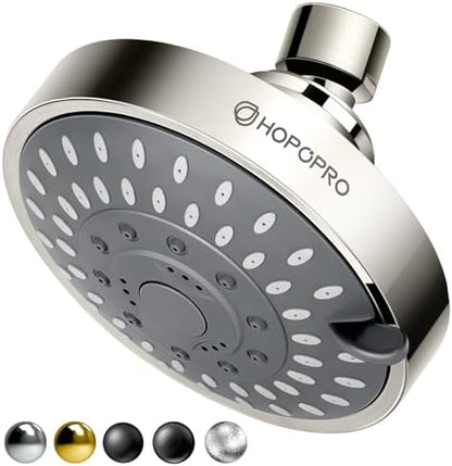 High Pressure Shower Head, HOPOPRO 5-Mode Fixed Showerhead, NBC Recommended