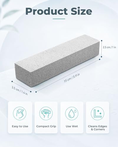 80 Pcs Pumice Stone for Toilet Cleaning, Wet Use