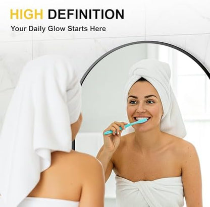 Black Oval Bathroom Mirror for Over Sink, 2 Pack 20"x30" Wall Mirror