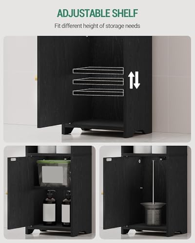 Hzuaneri Bathroom Storage Cabinet, Narrow Toilet Paper Cabinets with Doors