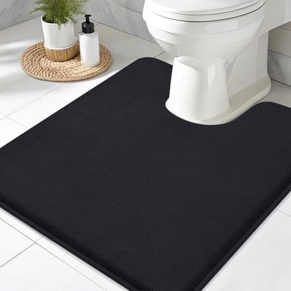 Smiry Memory Foam Toilet Rugs 24x24, Extra Soft Absorbent Bathroom Rugs
