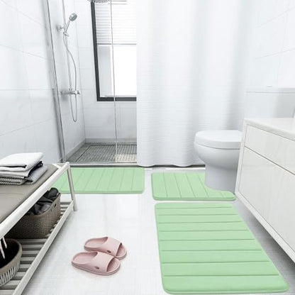 Buganda Memory Foam Bath Mat 30 x 20, Ultra Soft Absorbent Bathroom Rugs
