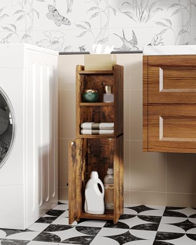 Hzuaneri Bathroom Storage Cabinet, Narrow Toilet Paper Cabinets with Doors