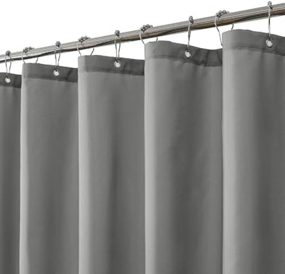 eachope Waterproof Fabric Shower Curtain Liner,72x72 Inch Grey,1 Pack
