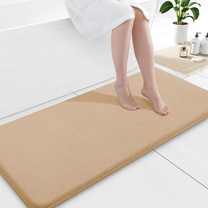 Smiry Memory Foam Bath Mat 47x17, Extra Soft and Absorbent Bathroom Rugs