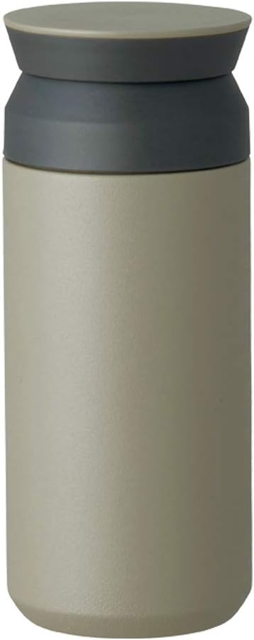 Kinto 20934 Travel Tumbler, 11.8 fl oz (350 ml), Khaki, Double Wall Vacuum Construction, Heat and Cold Retention