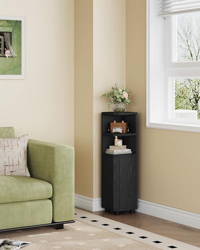 Hzuaneri Corner Cabinet, Small Bathroom Corner Cabinet with Doors