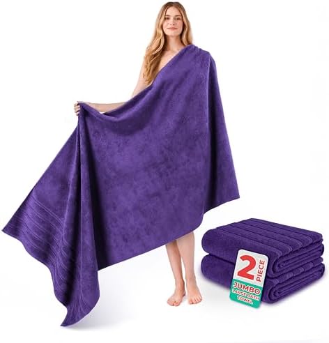 American Soft Linen 100% Cotton Luxury Turkish Towels, 2PC 35x70 Bath Sheet