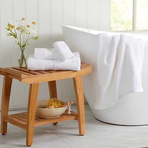 Springtree Home Oversized Bath Towel Set | 2-Pack | 100% Cotton | White