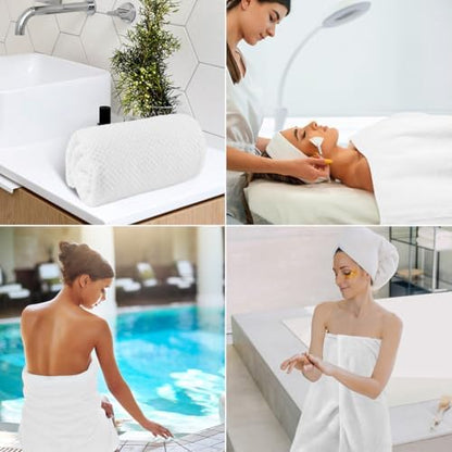 HOMEXCEL 4PK Bath Towel Set, 30x60 in, Absorbent Large Towels for Bathroom