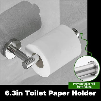 10pcs Brushed Nickel Retractable Bathroom Hardware Set
