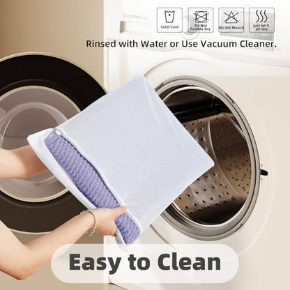 TYUU Bathroom Runner Rugs, Long Bath Mat Runner Washable Thin Quick Dry Low Pile Bathroom Runner Rugs Non Slip, Lavender 24"x70"