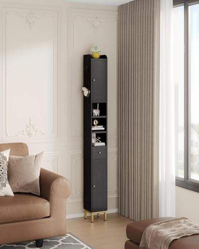 Hzuaneri Bathroom Cabinet with Shelves,Tall Bathroom Storage Cabinet