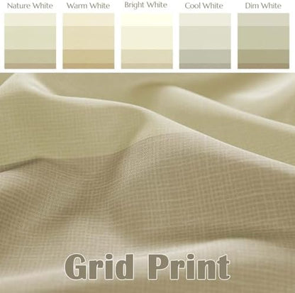jinchan Ombre Wood Taupe Shower Curtain for Bathroom 36x72 Inch 7 Hooks