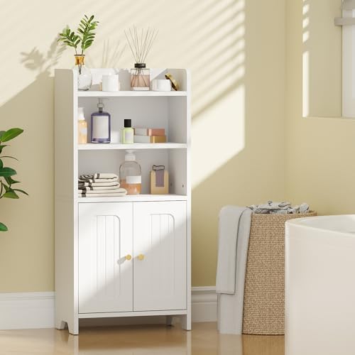 BEWISHOME Bathroom Storage Cabinet,Small Floor Cabinet,Toilet Paper Cabinet