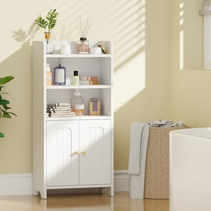 BEWISHOME Bathroom Storage Cabinet,Small Floor Cabinet,Toilet Paper Cabinet