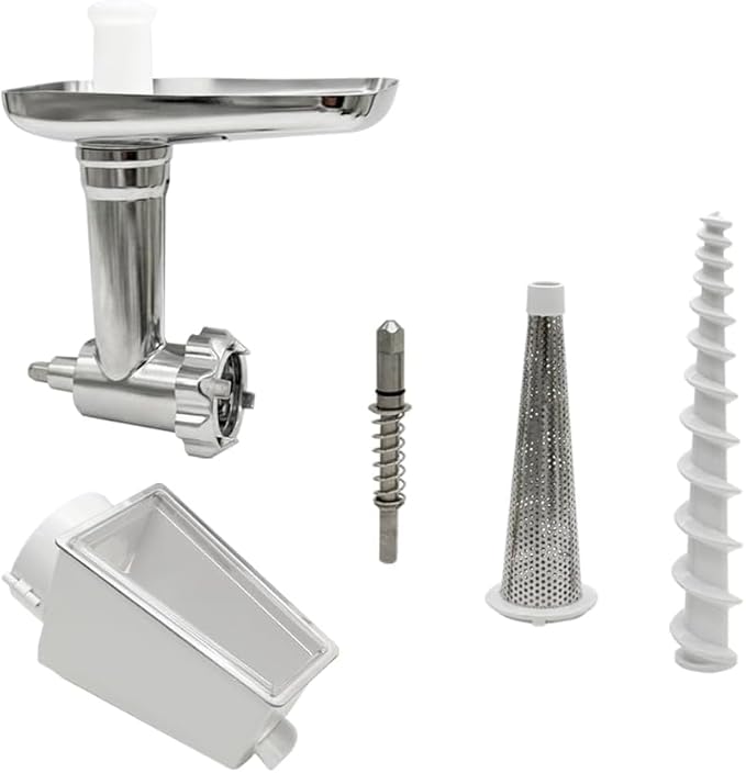 Replacement Fruit and Vegetable Strainer Attachment and Food Tray ，Compatible with KitchenAid Artisan Series 5 Quart Tilt Head Stand Mixer &5/6/7 Quart Bowl-Lift Stand Mixer