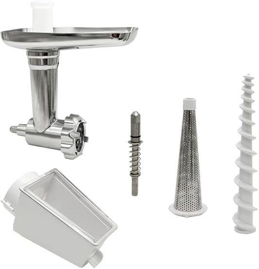 Replacement Fruit and Vegetable Strainer Attachment and Food Tray ，Compatible with KitchenAid Artisan Series 5 Quart Tilt Head Stand Mixer &5/6/7 Quart Bowl-Lift Stand Mixer