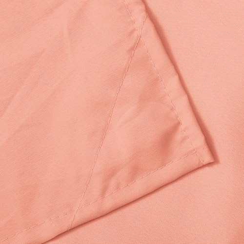 N&Y HOME Fabric Shower Curtain or Liner with Magnets, Coral