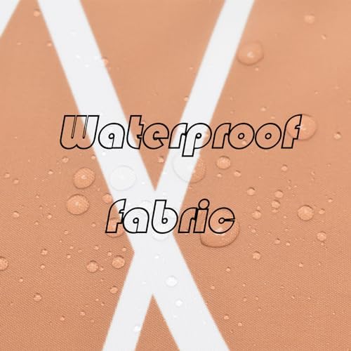 Striped Shower Curtain for Bathroom, Burnt-Orange, 72" W x 72" L