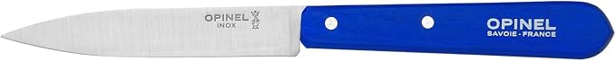 Opinel No. 112 Paring Knives Box Set, 4 Piece Paring Knife Set, High Carbon Steel for Chopping, Peeling, Slicing, Trimming, Painted Hornbeam Handles, Made in France (Classic), One Size, (001233)
