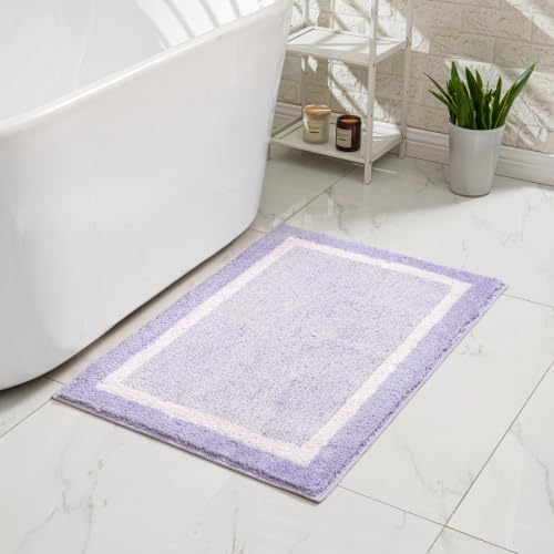 CozeCube Lavender Bath Mat 47"x24" Non Slip Washable Rug