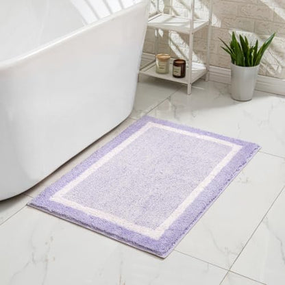 CozeCube Lavender Bath Mat 47"x24" Non Slip Washable Rug