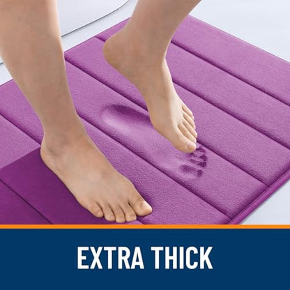 OLANLY Memory Foam Large Bath Mat 44x32, Super Soft Absorbent Bathroom Rugs