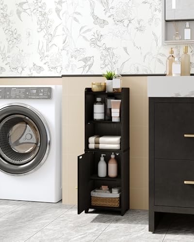 Hzuaneri Bathroom Storage Cabinet, Narrow Toilet Paper Cabinets with Doors