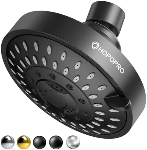 High Pressure Shower Head, HOPOPRO 5-Mode Fixed Showerhead, NBC Recommended