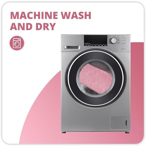 Bosap Toilet Rugs U Shaped Bathroom Rug,Machine Washable Non Slip Quick Dry Super Absorbent Ultra Thin Toilet Mats for Bathroom Toilet.Pink,1'8"x2'(20x24inch)