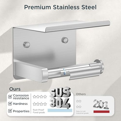 FORIOUS Bathroom Accessories, 5-Piece Bathroom Hardware Set - 24" Towel Bar