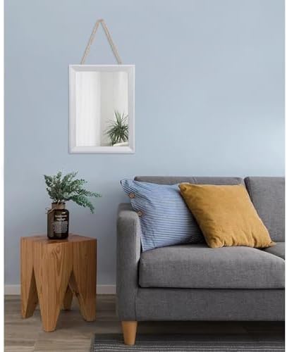 AAZZKANG Rectangular Wall Mirror Wood Framed Small Hanging Mirrors