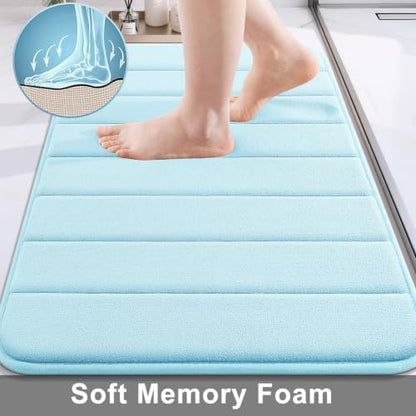 Buganda Memory Foam Bath Mat 30 x 20, Ultra Soft Absorbent Bathroom Rugs
